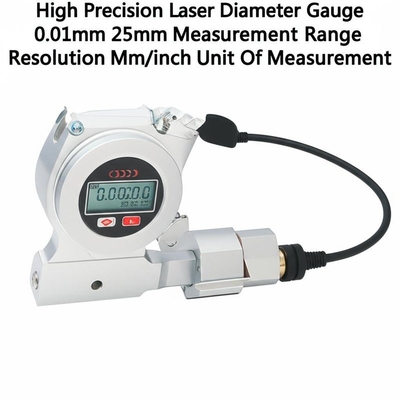 High Precision Laser Diameter Gauge 0.01mm 25mm Measurement Range 0.001mm Resolution Mm/inch Unit Of Measurement